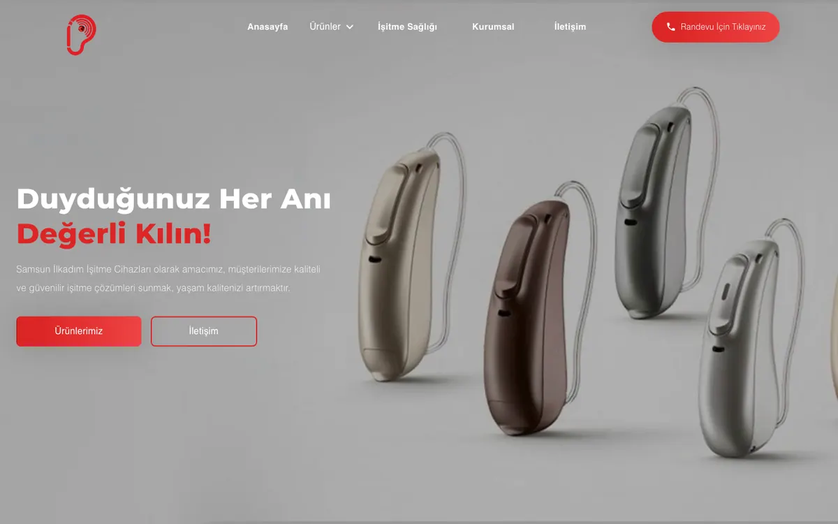 İlkadım Hearing Aids — Corporate Website